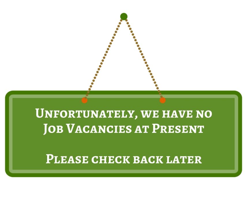 no vacancies